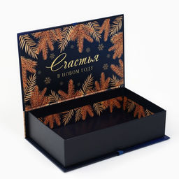 Коробка - книга новогодняя Золотые шары, 20 х 12.5 х 5 см - Дарите счастье фото 2