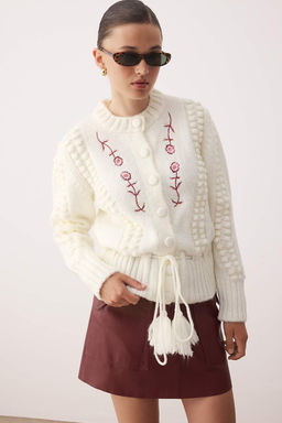 Ekru Yumusak Dokulu Nak?sl? Triko H?rka TWOAW26HI00138