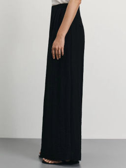 Брюки палаццо из жатой ткани / Zarina  фото 3