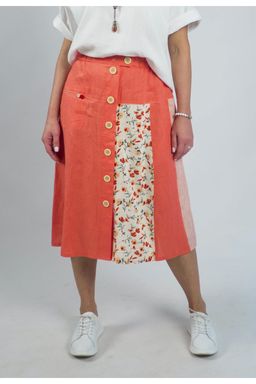 Оригинальная юбка 100% лен