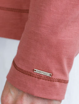 VILATTE / Лонгслив из фактурного хлопка  фото 3