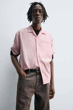 STRIPED FLOWING SHIRT - Zara фото 5