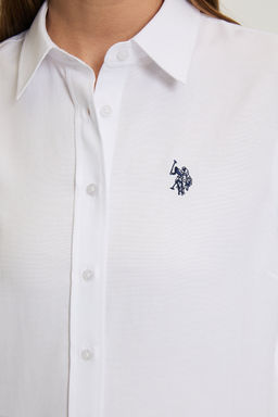 Kad_n Beyaz Uzun Kollu Basic G_mlek - U.s. polo assn фото 6