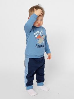 CRB wear/CSNB 90166-42-354 Комплект для мальчика (джемпер, брюки),синий/Ex.Cherubino фото 3