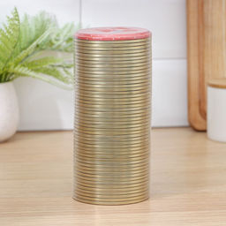 Цена за 50 шт. Крышка для консервирования Komfi, СКО-82 мм, жесть, лак, фасовка 50 шт., золотистая