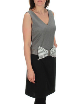 M07 BLACK/GRAY Платье женское (100% хлопок)