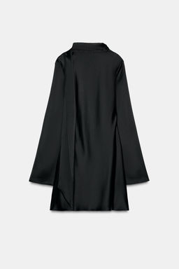 SATIN DRESS WITH FOULARD - Zara фото 10