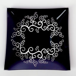 Сервиз столовый «Виктория», 7 предметов: 30×30 см - 1 шт., 20×20 см - 6 шт., стекло, синий