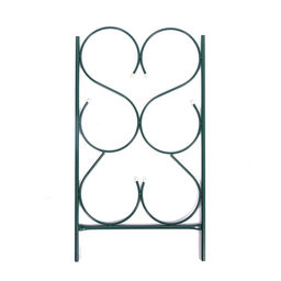 Арка садовая, 230×120×51 см, для вьющихся растений, металлическая, зелёная