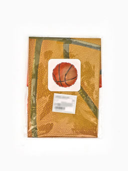 Воздушные шары фольгированные 17" круг "Баскетбольный мяч" набор 5 штук