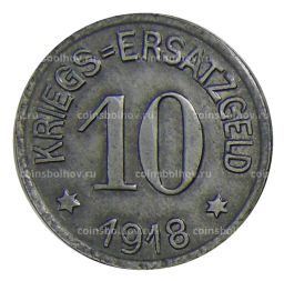 10 пфеннигов 1918 года Германия  Нотгельд Крефельд