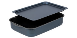 АП_AZURE (Сатин) Противень 230*300мм (синий) с крышкой арт.63302(5) Калитва