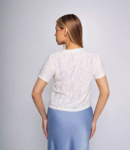 Футболка #КТ2628, молочный