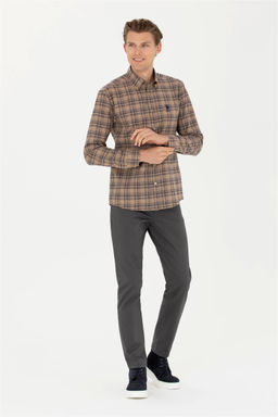 Мужские брюки из плотной ткани антрацитового цвета - U.s. polo assn фото 8