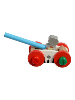 Набор инструментов детский "Собери животных", деревянный конструктор