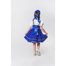 Костюм русский народный, платье, кокошник, рост 122-128 см, 6-7 лет, синий - Simaland фото 6