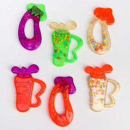 Погремушка Крошка Я «Яркие овощи», от 3 мес., виды МИКС