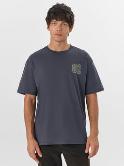 Футболка мужская серая с надписью