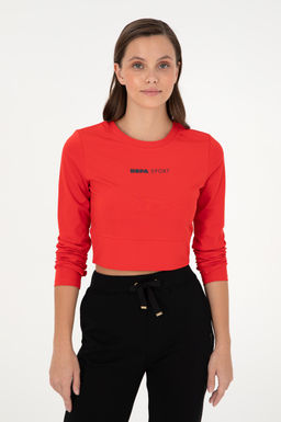 Женский красный свитшот - U.s. polo assn фото 3