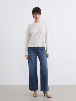 Bisiklet Yaka Kad?n Sweatshirt