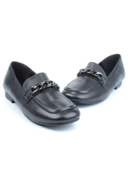 03-DCO117-1 BLACK Лоферы женские (натуральная кожа)