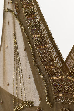 EMBROIDERED TULLE DRESS WITH BEADS - Zara фото 6