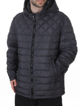 D82044 DK. GRAY Куртка мужская демисезонная (100 гр. холлофайбер)