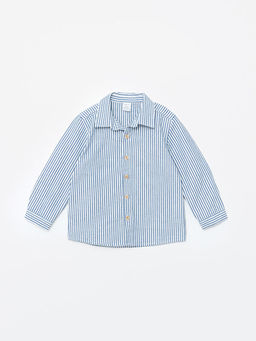 Uzun Kollu ?izgili Erkek Bebek G?mlek