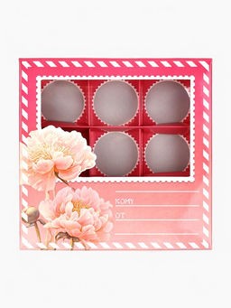 Цена за 5 шт. Коробка под 9 конфет со скретч-слоем Послание, 14.5?14.5?3.5 см