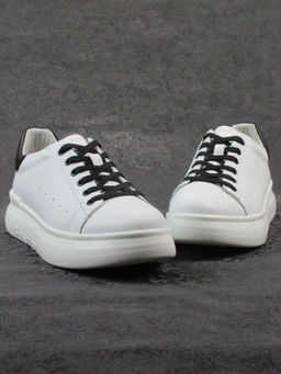 03-YC151-2 WHITE Кроссовки женские (натуральная кожа)