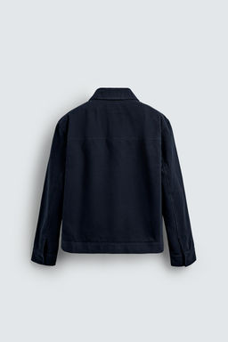 TEXTURED ZIP-UP OVERSHIRT - Zara фото 9