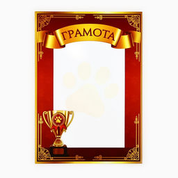 Цена за 40 шт. Грамота А4 «Выставка животных»