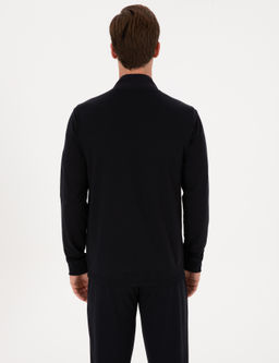 Lacivert Regular Fit Tam Fermuarl_ Sweatshirt - Cacharel фото 5