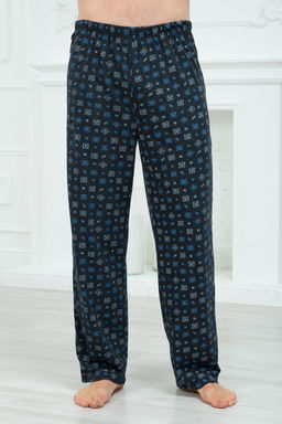 Брюки домашние мужские из кулирки темно-серый макси