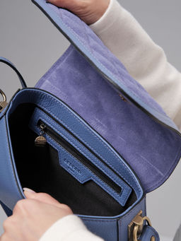 Сумка замшевая Deboro 30791 сиреневый закат