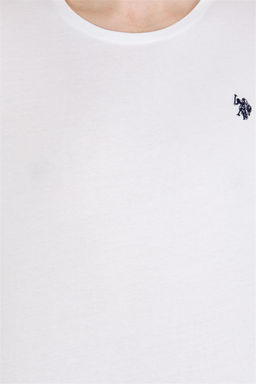 Футболка U.S. Polo Assn базовая белая из хлопка  фото 6