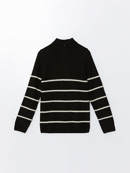 Dik Yaka Erkek ?ocuk Triko Kazak