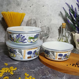 Набор из 3 предметов №47 "Горная лаванда" белосн. 1DM47PL