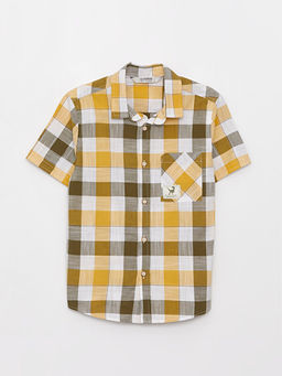 Ekose K?sa Kollu Erkek ?ocuk G?mlek - Waikiki фото 3