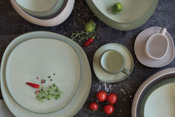 Тарелка обеденная Organica, зелёная, 27 см - Easy life фото 6