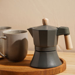 Кофеварка гейзерная SL Home «Ферамо», 150 мл, 11×15.5×12 см, алюминий, оливковая