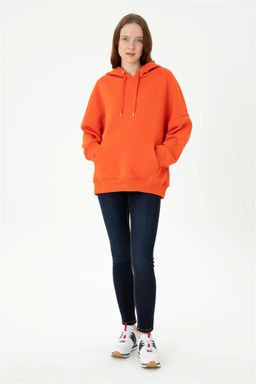 Женский оранжевый свитшот - U.s. polo assn фото 4
