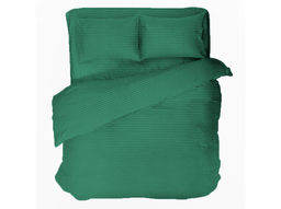 Комплект постельного белья 4247/1-БЧ 1.5 спальный сатин рис. 18-5616 цв. изумрудный 1*1
