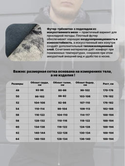 С МЕХОМ Толстовка Футер 3-х нитка