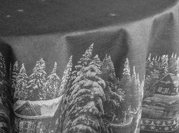 07с24- ЯК Скатерть D-178 Рождество в городе цвет серый