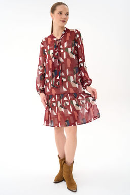 Платье Нежный акцент  2 (красный)