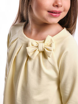 Платье для девочки с бантом 22-5999 ваниль - Mini maxi фото 4