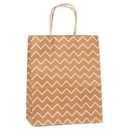 Цена за 12 шт. Пакет подарочный 22x11x27см крафт / W100M /уп 12/960/ микс - Галеонтрейд фото 6