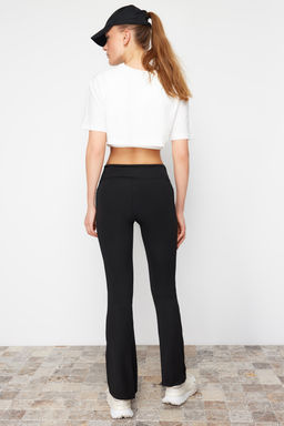 Siyah Scuba/Dalg?c Kumas Rahat Kesim Ispanyol Paca Orme Spor Esofman Alt? THMSS24EA00000