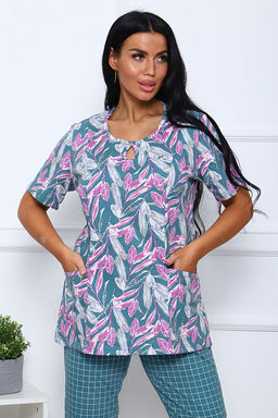 Костюм с бриджами (00990, зеленый) - Плиона фото 11